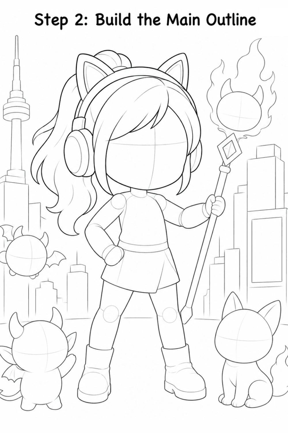 Build the Character Outline illustration